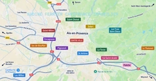 Les différents quartiers d'Aix-en-Provence