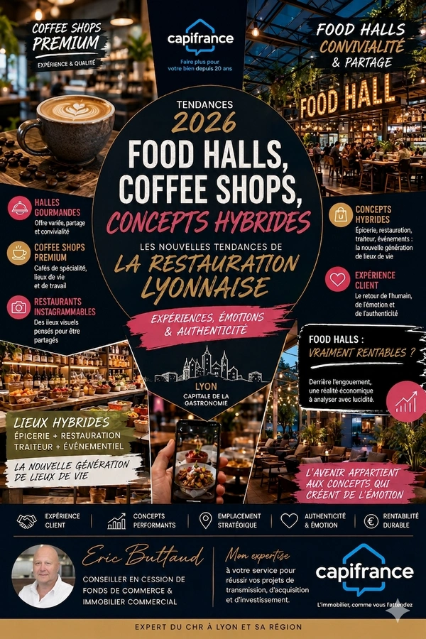 Food Halls, Coffee Shops, Concepts Hybrides : les nouvelles tendances