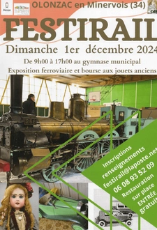 Festirail Olonzac 2024 : Rendez-vous le 1er décembre !