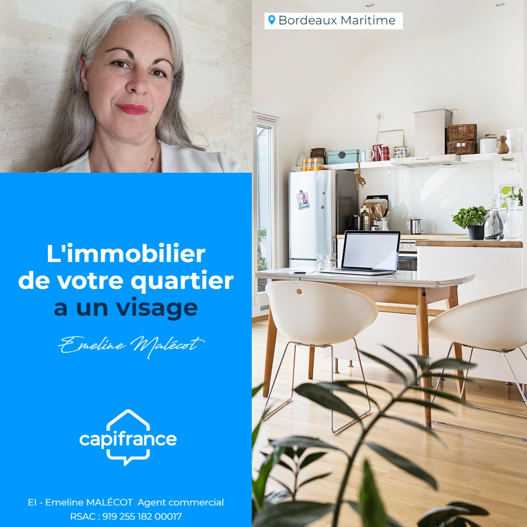Native de la région, habitante du quartier de Bacalan, je propose une expertise immobilière locale et un accompagnement sans faille.