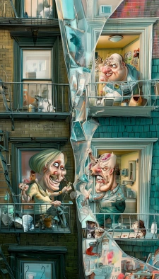 🎭 Chronique mitoyenne : Les aventures d’un voisin (un peu trop) lumineux