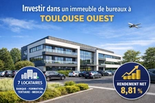 Investir dans des bureaux à Toulouse Ouest : rendement net 8,81 %
