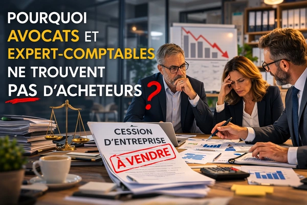 Pourquoi avocats et expert-comptables ne trouvent pas d’acheteurs ?