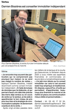 Mon interview dans Ouest France - Édition du 7 novembre 2024