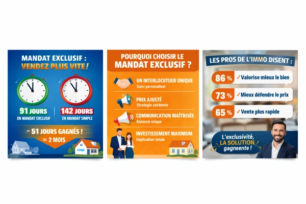 🏡 Mandat exclusif : vendre son bien immobilier jusqu’à 51 jours plus vite