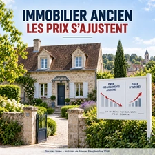 Immobilier ancien : les prix baissent, faut-il vendre maintenant ?