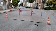 Crépy-en-Valois : une cavité découverte sous la chaussée