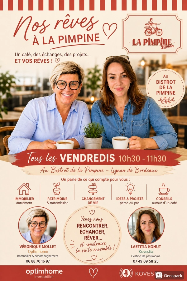 CAFE IMMOBILIER A LIGNAN-DE-BORDEAUX : CONSEILS ET ACCOMPAGNEMENT
