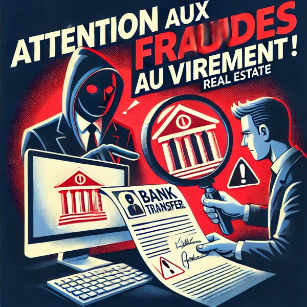 Vigilance accrue contre les fraudes au virement dans l'immobilier !