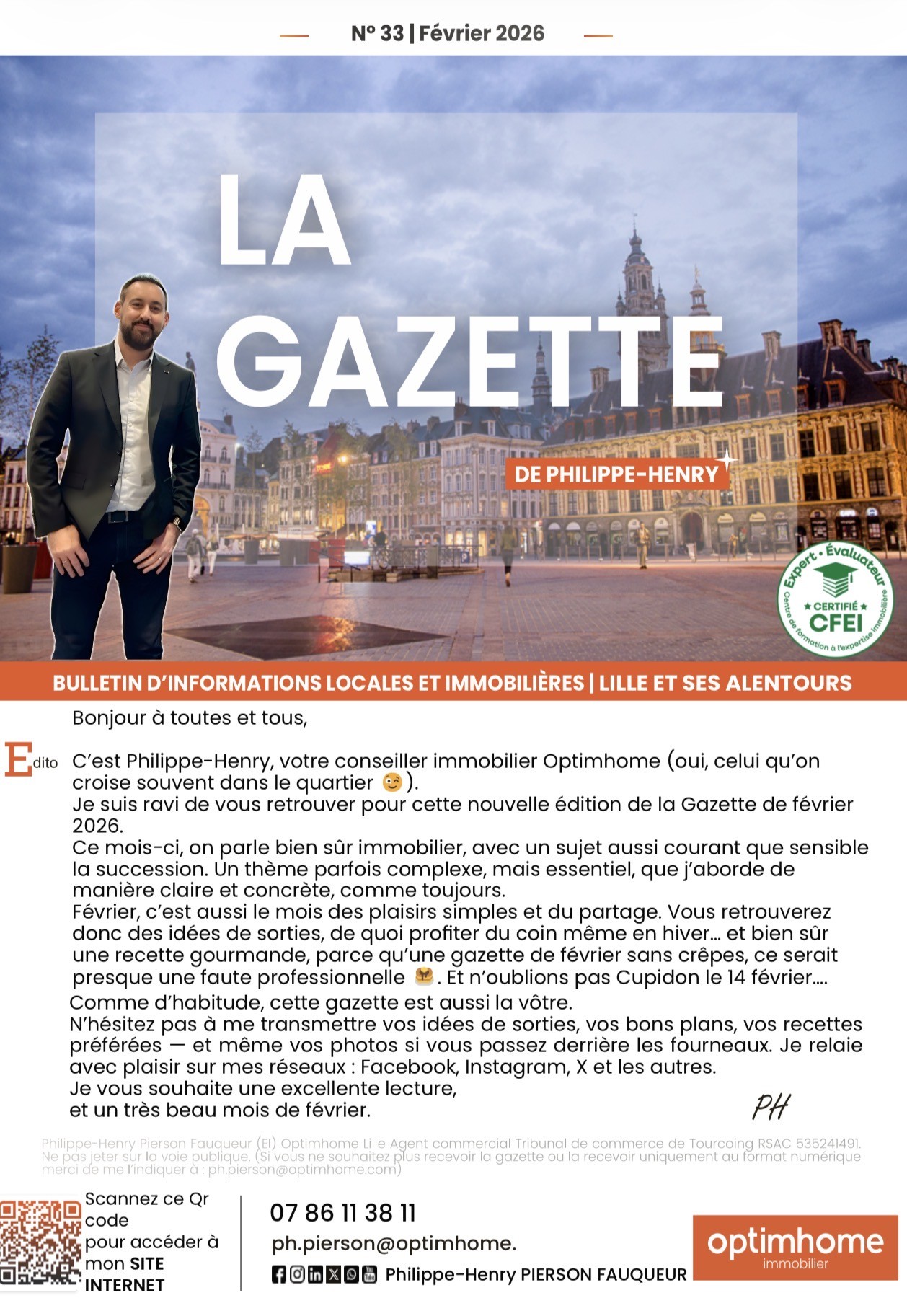 Gazette de Philippe-Henry n°33 de Février 2026