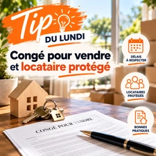Tip du lundi — Congé pour vendre et locataire protégé