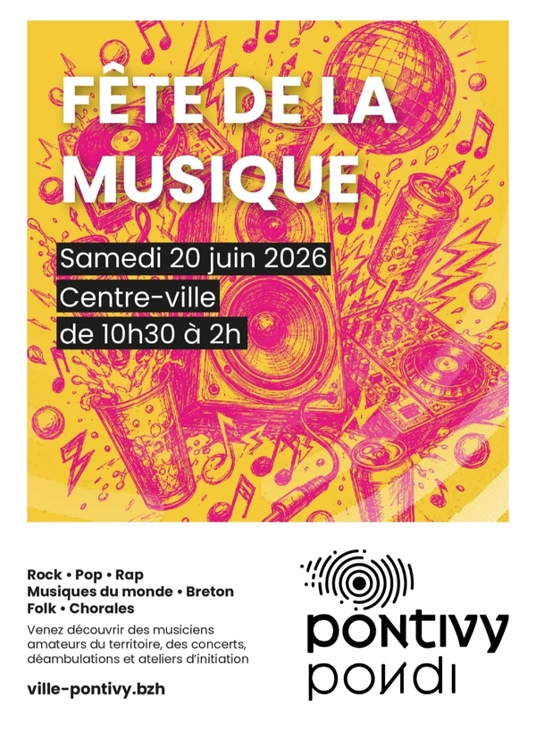 Ville de Pontivy - Fête de la musique 2026
