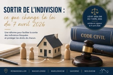 Sortir de l’indivision : ce que change la loi du 7 avril 2026