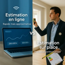 Estimation en ligne vs estimation sur place