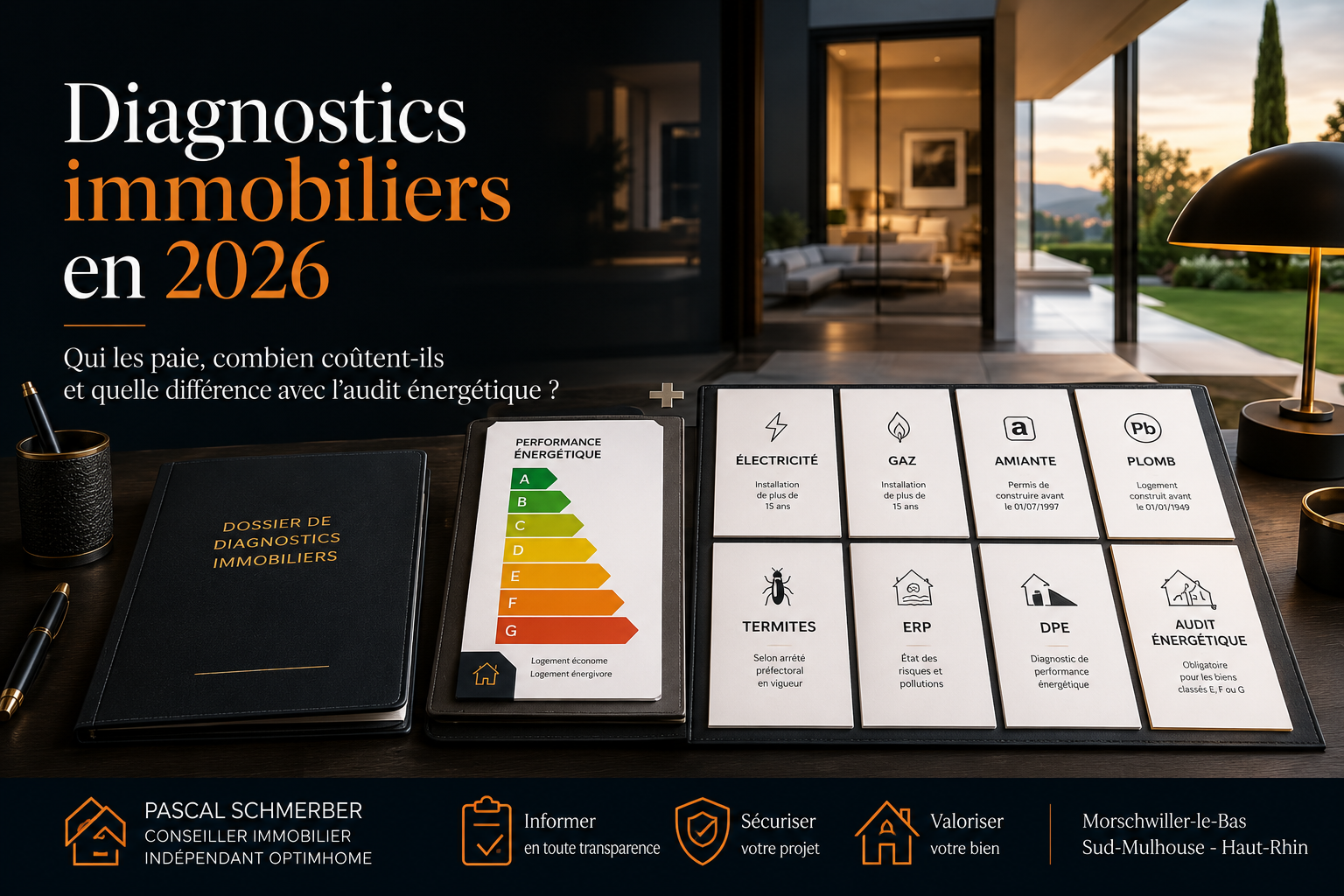 Diagnostics immobiliers 2026 : prix, DPE et audit énergétique