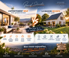Maison ou appartement neuf : lequel coûtera le moins cher dans le Temps ?