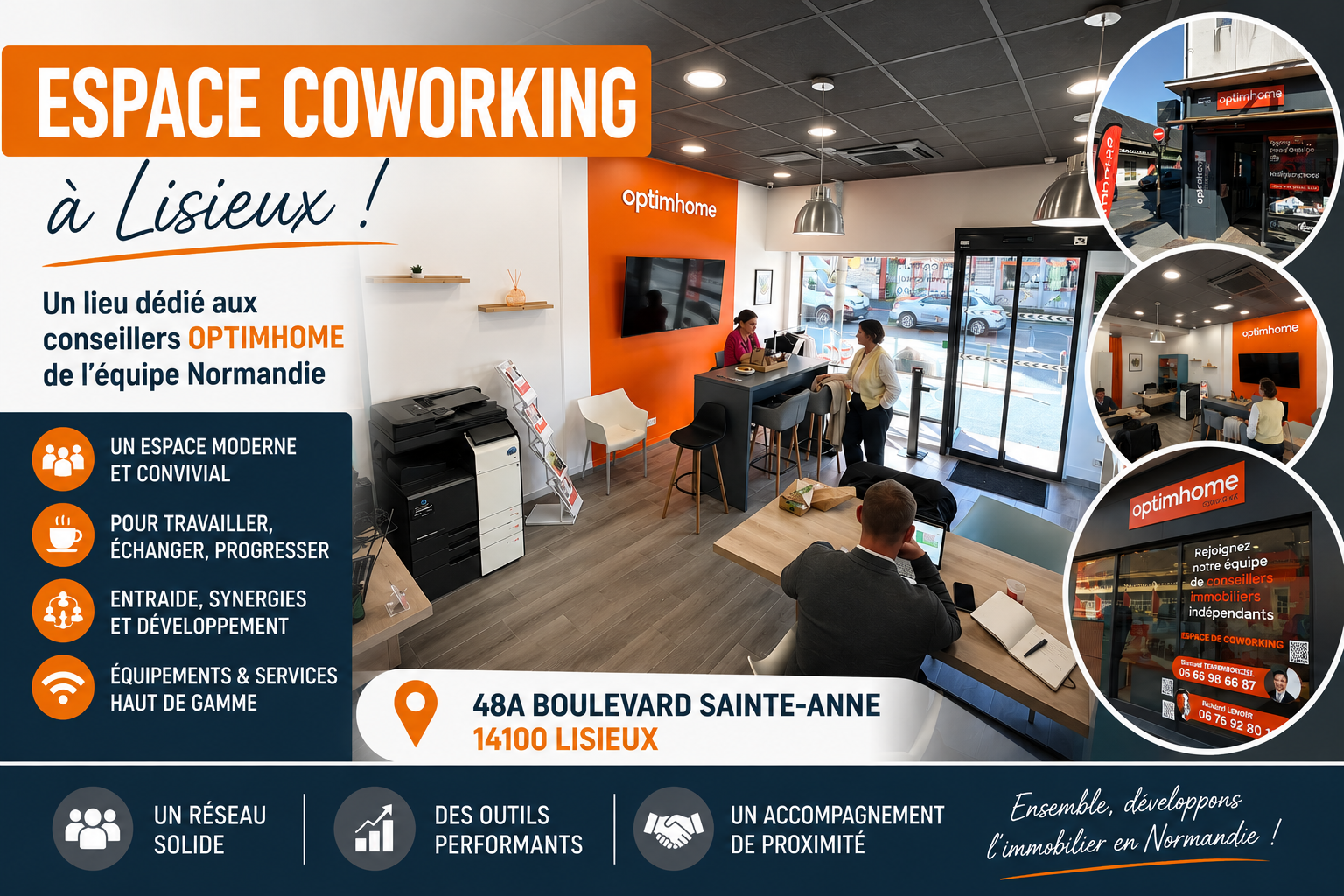 Un nouvel espace OPTIMHOME Cowork au cœur de Lisieux