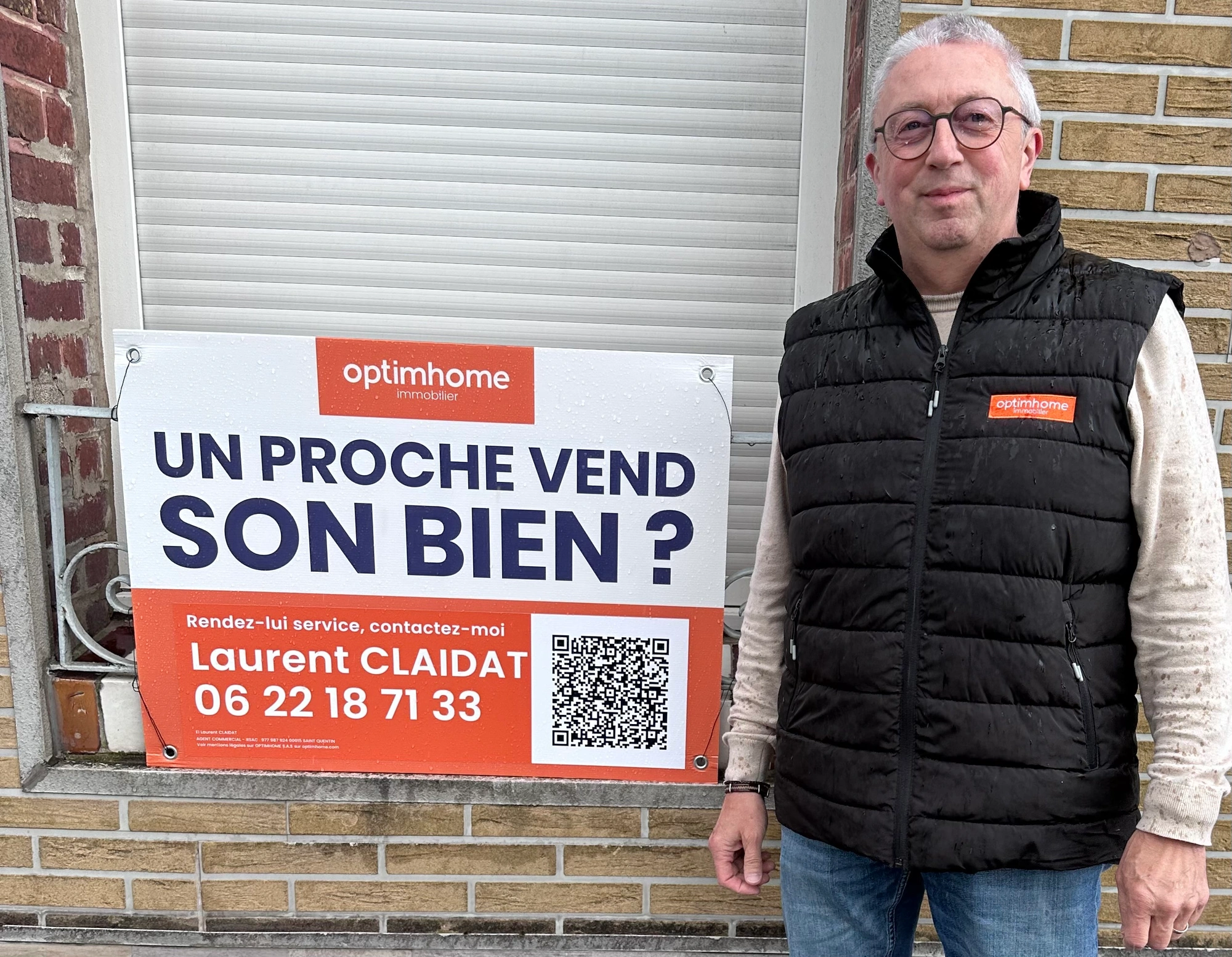 Laurent CLAIDAT, mandataire immobilier Optimhome à Saint-Quentin (02100)