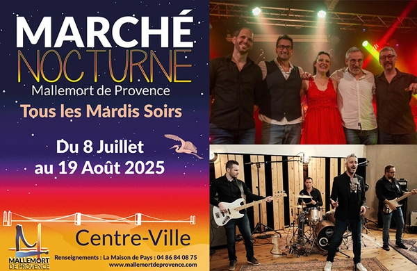Marché Nocturne   mardi 29 juillet 2025 à 19h