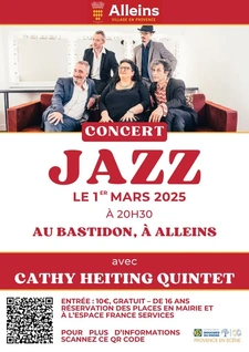 CONCERT JAZZ  01 mars 2025 à 20h30 au Bastidon