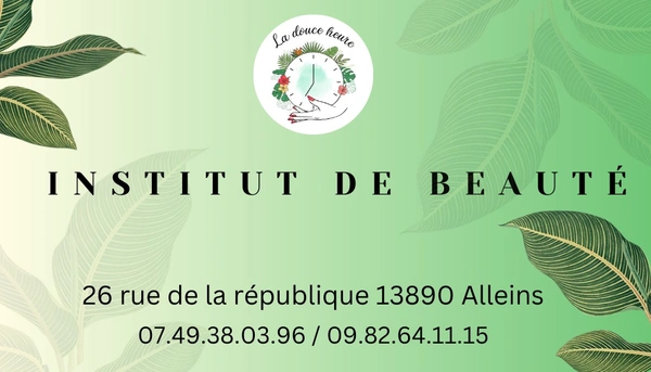 LA DOUCE HEURE  du lundi au samedi de 9h à 18h . Beauté, cosmétique et soins