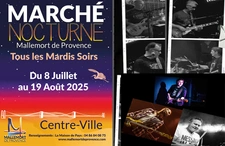 Marché nocturne mardi 19 août 2025 à 19h  Shopping - Sortie - Musique