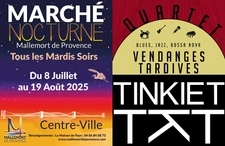 Marché Nocturne mardi 12 août 2025 à 19h