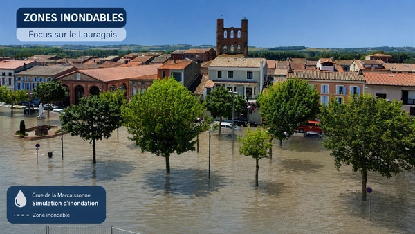 Zones inondables au Lauragais : vérifier le risque avant d’acheter ou vendre