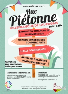 GRANDE RUE PIETONNE DES COMMERCANTS -Samedi 27 & Dimanche 28 septembre 2025