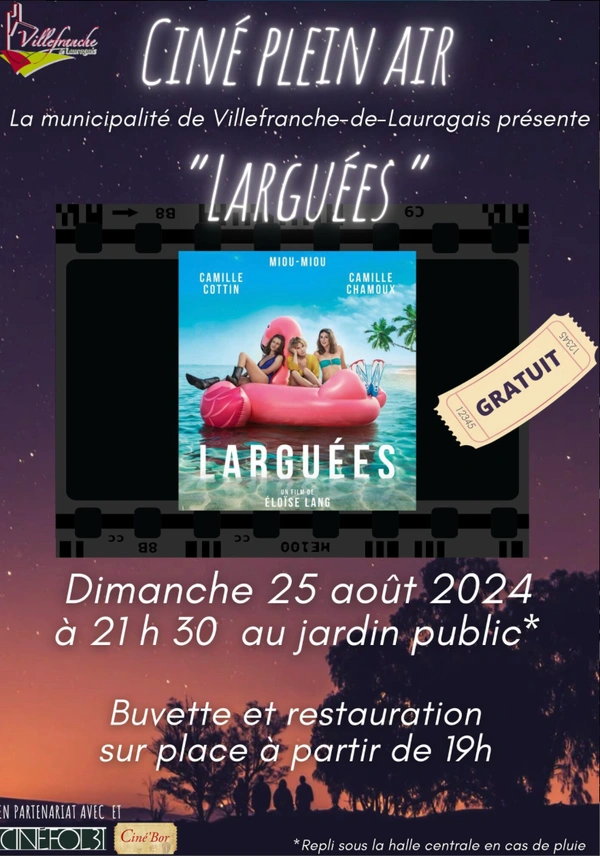 Cinéma en plein air au Jardin public de Villefranche de Lauragais
