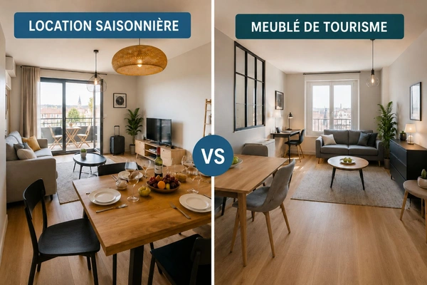 Quelle est la différence entre location saisonnière et meublé de tourisme ?