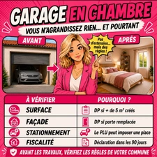 Transformer un garage en pièce de vie....Attention !
