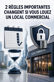 Deux règles changent pour la location d'un local commercial !