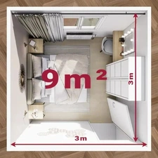 "Une chambre doit obligatoirement faire 9m² minimum."  Faux !