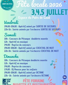 Fête locale 2026 - Saint Jean de Védas - 3,4,5 juillet 2026