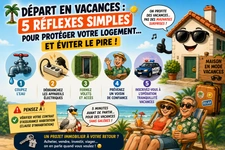 🌴 Départ en vacances : 5 réflexes simples pour protéger votre logemen