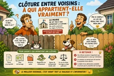 🏡 Clôture entre voisins : êtes-vous certain de savoir à qui elle appartient ?