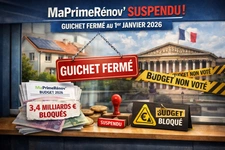 Suspension MaPrimeRénov’ au 1er janvier 2026