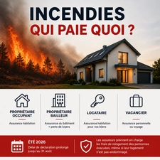 INCENDIES : Propriétaires, bailleurs, locataires… qui paie quoi ?