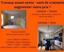 Travaux immobiliers et prix de vente : comprendre la logique du prix au m²