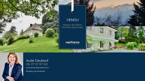 Une Maison de Maître vendue à la frontière genevoise