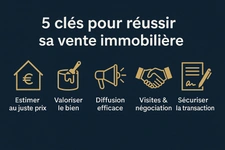 Les 5 points clés pour réussir une vente immobilière