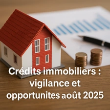 Crédits immobiliers Août 2025