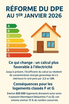 Réforme DPE janvier 2026