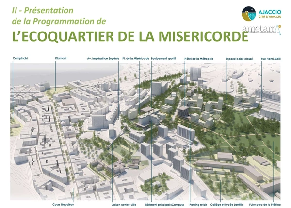 Écoquartier Miséricorde : le futur quartier durable d’Ajaccio