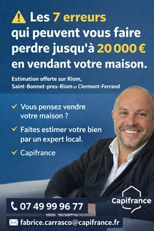 Pourquoi votre maison ne se vend pas à Riom, Immobilier Riom estimation maison