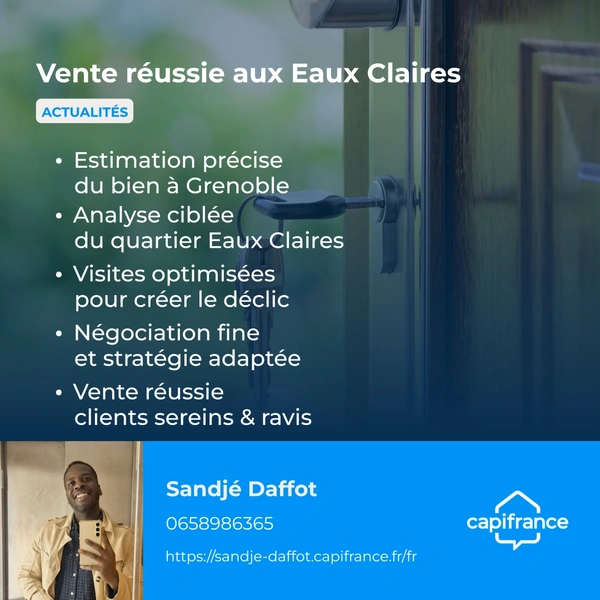 🏷️ Vente immobilière réussie à Grenoble : stratégie gagnante aux Eaux Claires