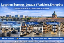Location de bureaux, locaux d'activité et entrepôts à Toulouse : analyse marché