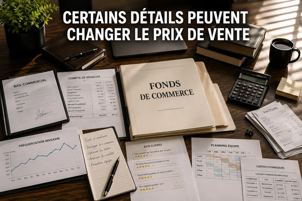 Ce qui fait monter ou baisser la valeur d’un commerce avant une vente