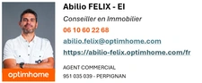 Conseiller immobilier indépendant au Barcares, je mets mon experience et ma disponibilité à votre sevice. Avec Optimhome, je vous offre un accompagnement personnalisé et efficace. Votre satisfaction est ma réussite.